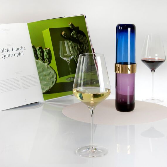 Stölzle Lausitz Weißweingläser Quatrophil 6er-Set 405 ml – Hochwertige Weingläser ideal für Weißwein & Aperitif – Eleganter Weißweinkelch aus Kristallglas – spülmaschinenfest & Made in Germany