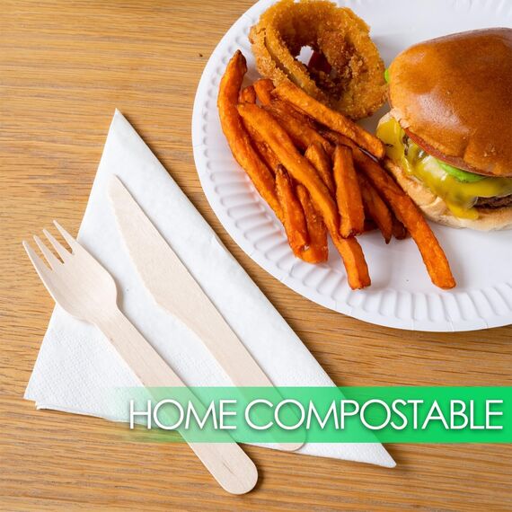 TABLE KIND x 150, 22CM, Umweltfreundliche Pappteller zum Geburtstag, umweltfreundliches, recycelbares Einweggeschirr, biologisch abbaubares Partyzubehör, heimkompostierbar, Hergestellt in der EU