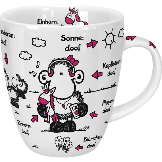 Sheepworld Tasse Ohne Schwester ist alles doof | Porzellan, 45 cl, für Kaffee und Tee, Becher mit Spruch | Geschenkartikel, Geburtstagsgeschenk | 45139