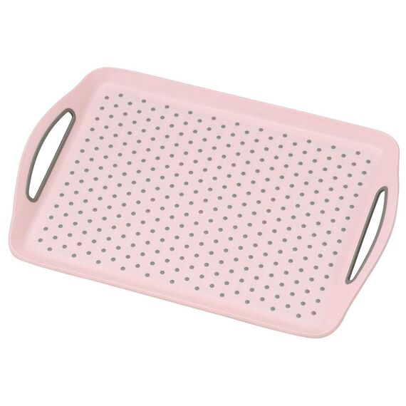 KESPER 77205 Serviertablett, Kunststoff, Rosa, 45,5 x 32 x 4,5 cm