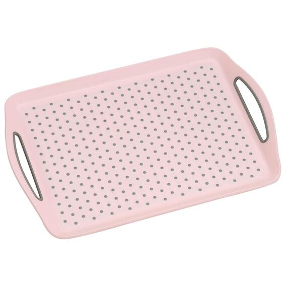 KESPER 77205 Serviertablett, Kunststoff, Rosa, 45,5 x 32 x 4,5 cm