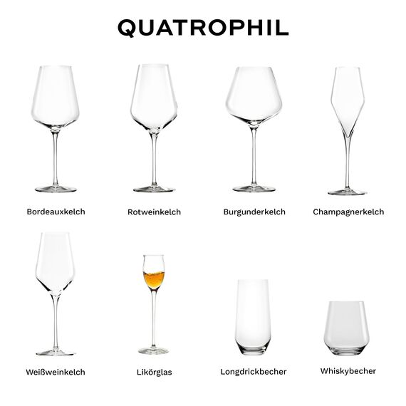 Stölzle Lausitz Likörgläser Quatrophil 6er-Set 65ml – Elegante Schnapsgläser mit Stiel ideal für Schnaps & Spirituosen – Hochwertige Grappagläser aus deutscher Herstellung – Spülmaschinen- & Stoßfest