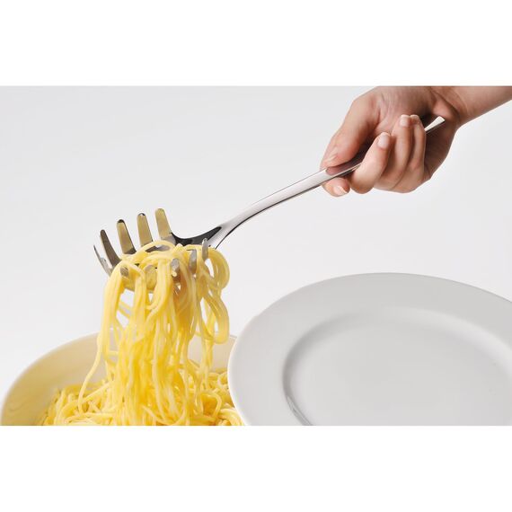 WMF Nuova Nudellöffel 30 cm, Spaghettilöffel, Nudelkelle, Cromargan Edelstahl poliert, spülmaschinengeeignet