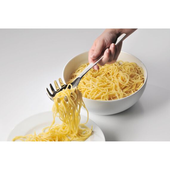 WMF Nuova Nudellöffel 30 cm, Spaghettilöffel, Nudelkelle, Cromargan Edelstahl poliert, spülmaschinengeeignet