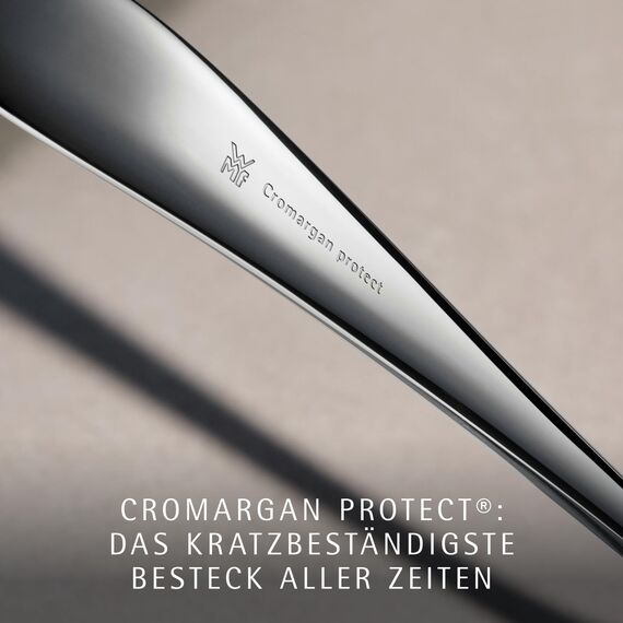 WMF Lyric Plus Edelstahl Besteck Set 6 Personen, Essbesteck Set 30teilig, Hohlheftmesser, Cromargan protect teilmattiert, kratzbeständig, spülmaschinenfest