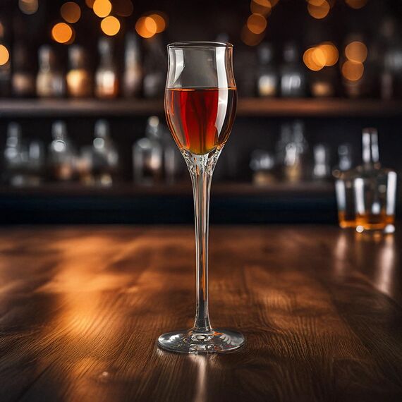 Stölzle Lausitz Likörgläser Quatrophil 6er-Set 65ml – Elegante Schnapsgläser mit Stiel ideal für Schnaps & Spirituosen – Hochwertige Grappagläser aus deutscher Herstellung – Spülmaschinen- & Stoßfest