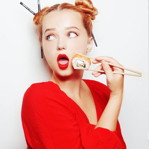 SUPJOYES 5 Paar Fiberglas Essstäbchen, Buntes Wiederverwendbare Japanische Essstäbchen, Essstäbchen Spülmaschinenfest, 24 cm, Kirschblüte Mustern, rutschfeste Stäbchen