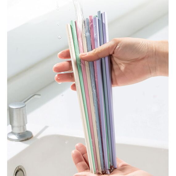 SUPJOYES 5 Paar Fiberglas Essstäbchen, Buntes Wiederverwendbare Japanische Essstäbchen, Essstäbchen Spülmaschinenfest, 24 cm, Kirschblüte Mustern, rutschfeste Stäbchen