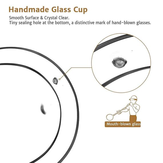 glastal 350ml Doppelwandige Latte Macchiato Gläser Set Borosilikatglas Kaffeetassen Glas 2er Set Kaffeeglas Teegläser für Cappuccino,Latte,Tee,EIS,Eistee,Iced Americano,Milch,Saft,Bier