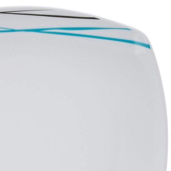 Amazon Basics Geschirrservice, Weiche Linien, für 6 Personen, 18 Stück