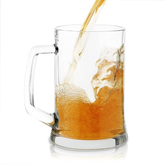 Maverton Bierkrug mit Gravur - Personalisierte Geschenke Männer - 500 ml - Geburtstagsgeschenk für Herren Bierglas Papa - Geschenkidee für Bierfreunde - Weihnachtsgeschenke - Partylöwe