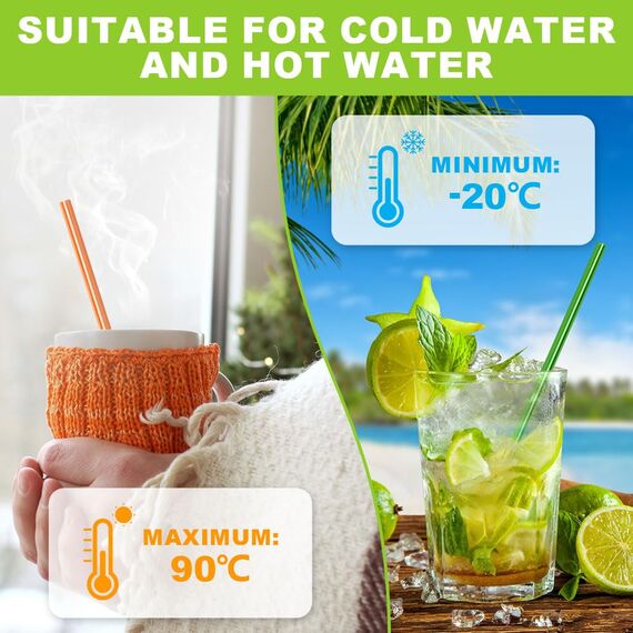 Vicloon 150pcs Strohhalme Trinkhalme Papier Biologisch Abbaubare, Laser Papier Trinkhalme Geeignet für Partys, Hochzeiten und Anlässe, Party Strohhalme, 5 Farben