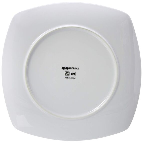 Amazon Basics Geschirrservice, Weiche Linien, für 6 Personen, 18 Stück