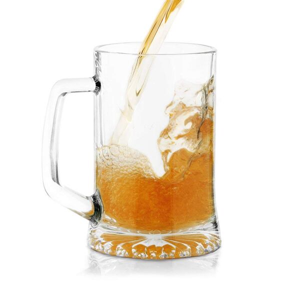 Maverton Bierkrug mit Gravur - personalisiert - 500 ml - Geburtstagsgeschenk für Herren - Geschenkidee für Bierfreunde - Weihnachtsgeschenke - Malz