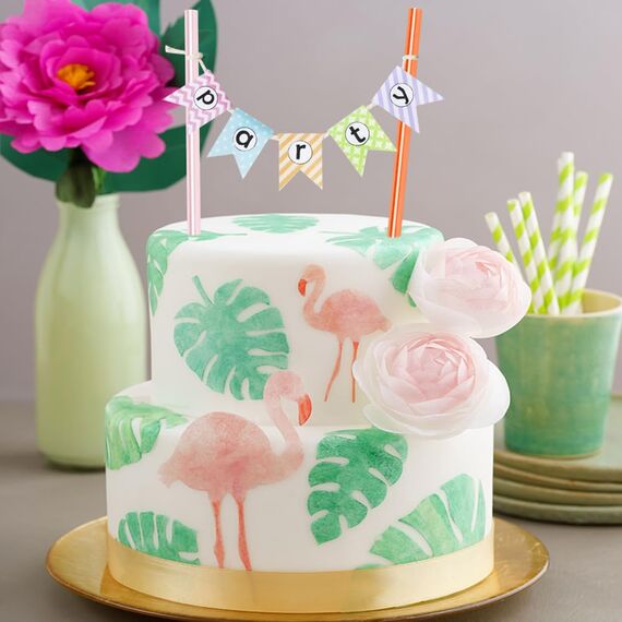 Vicloon 150pcs Strohhalme Trinkhalme Papier Biologisch Abbaubare, Laser Papier Trinkhalme Geeignet für Partys, Hochzeiten und Anlässe, Party Strohhalme, 5 Farben