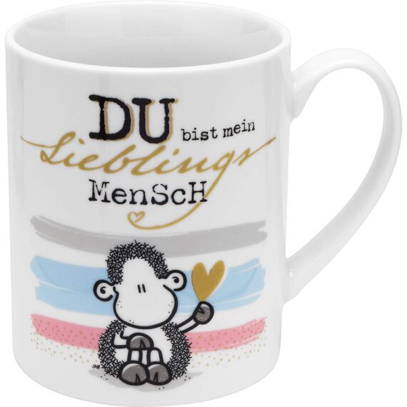 Sheepworld XL-Tasse Motiv Mensch | Riesentasse aus Porzellan, Jumbo-Tasse, 60 cl, mit lustigem Spruch | Geschenk, Freund, Freundin | 46943