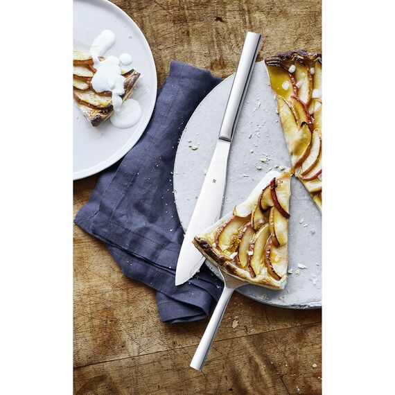 WMF Nuova Obst-/ Kuchenbesteck Set 2-teilig, Tortenmesser, Tortenheber, Cromargan Edelstahl poliert, spülmaschinengeeignet