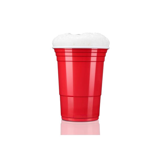 TRESKO 250 Beer Pong Becher wiederverwendbar | Partybecher 473ml - 16oz | Bierpong, Red Cups extra stark | Plastikbecher Rot