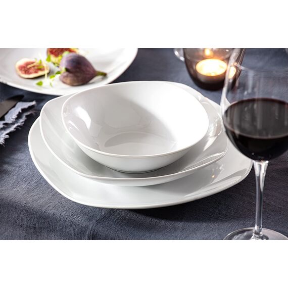 Sänger | Müslischalen Bilgola in Weiß, 6-teiliges Müslischalen Set aus Porzellan, Müsli, Frühstück, Teller tief 300 ml | PREMIUM COLLECTION