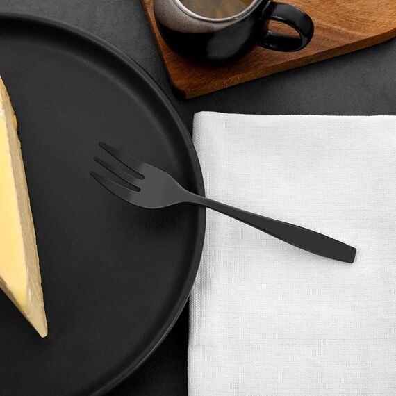 Kuchengabeln 6 Stück - Kleine Gabeln für Dessert & Kuchen - Hochwertige Edelstahl Kuchengabeln - Ideal für Dinnerpartys & Familienfeiern - Robustes Besteck Set von Marke 1