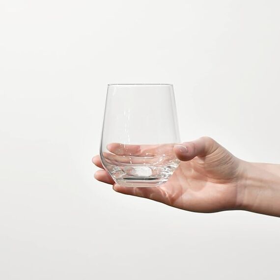 Krosno Wassergläser Saftgläser Whiskygläser Trinkgläser| Set von 6 | 400 ML | Splendour Kollektion | Hause Restaurants Partys | Geschenkidee Hochzeit Geburtstag Feier | Spülmaschinenfest |
