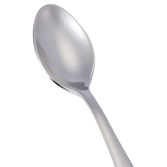 Amazon Basics - Kaffeelöffel aus Edelstahl, Gerades Design, 12er-Pack, Silber (Packung mit 2)