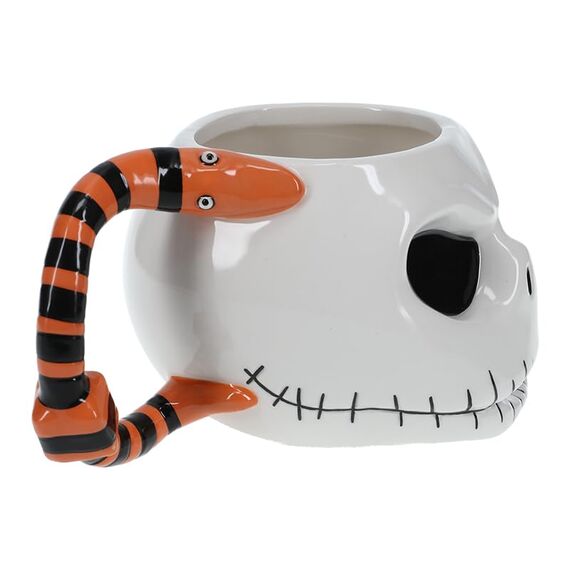 Jack Skellington Nightmare Before Christmas Tasse - Offiziell lizenziertes Disney Merchandise, Sammelbecher, Geschenk für Weihnachten oder Halloween, 400 ml (13 Fl Oz)