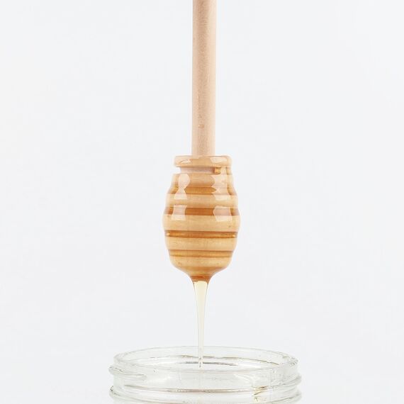 DESIOLE Rührstäbchen aus Holz, Honig, 15,2 cm, Honiglöffel, 2 Stück