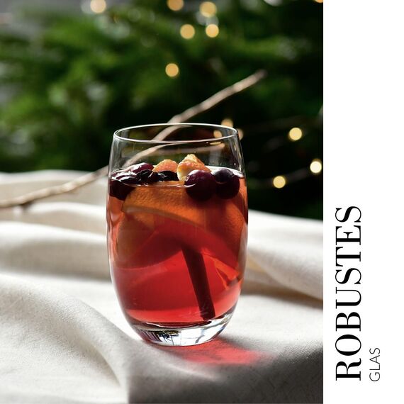 Krosno Wassergläser Saftgläser Trinkgläser | Set von 6 | 360 ML | Elite Kollektion | Perfekt für zu Hause, Restaurants und Partys | Spülmaschinenfest