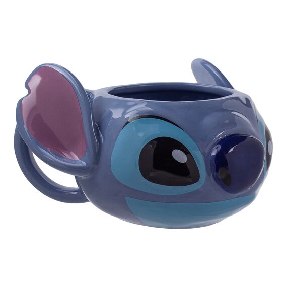 Stitch Tassenform - Offiziell lizenziertes Disney-Merchandise, handbemalte Lilo & Stitch Keramiktasse, 450 ml (15 oz)