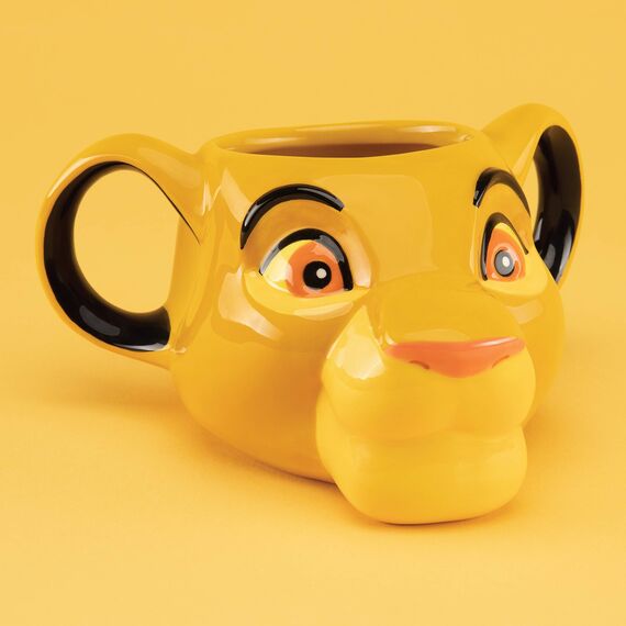 Simba Tassenform - Offiziell lizenziertes Der König der Löwen-Merchandise, Keramiktasse, Geschenk für Disney-Fans, 500 ml (17 Fl Oz)