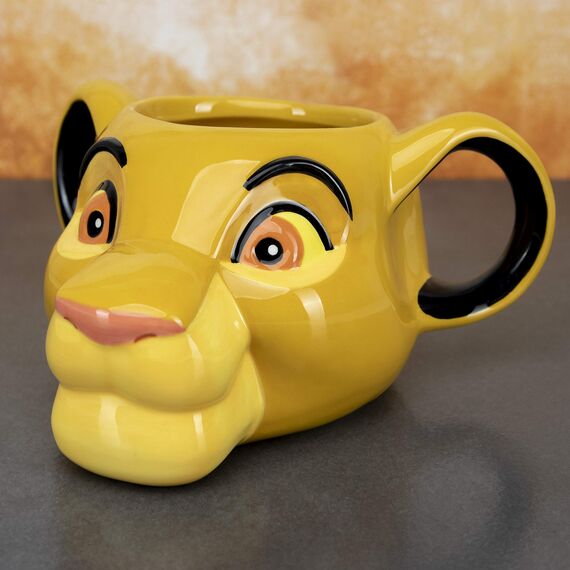 Simba Tassenform - Offiziell lizenziertes Der König der Löwen-Merchandise, Keramiktasse, Geschenk für Disney-Fans, 500 ml (17 Fl Oz)