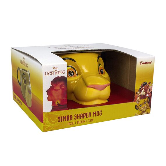Simba Tassenform - Offiziell lizenziertes Der König der Löwen-Merchandise, Keramiktasse, Geschenk für Disney-Fans, 500 ml (17 Fl Oz)