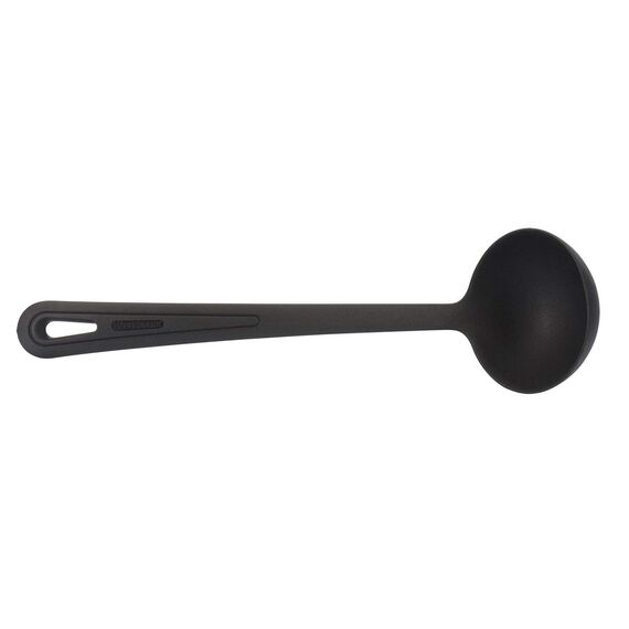 Westmark Suppenkelle/Schöpflöffel, Hitzebeständig bis 270 °C, PPA, Länge: 31,5 cm, Gentle Plus, Schwarz, 28562275