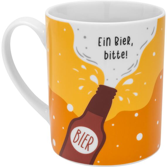 GRUSS & CO XL-Tasse Motiv "Bitte" | lustige Kaffeetasse, Porzellan, großer Becher 60 cl | Männergeschenk, Partygeschenk | 48970