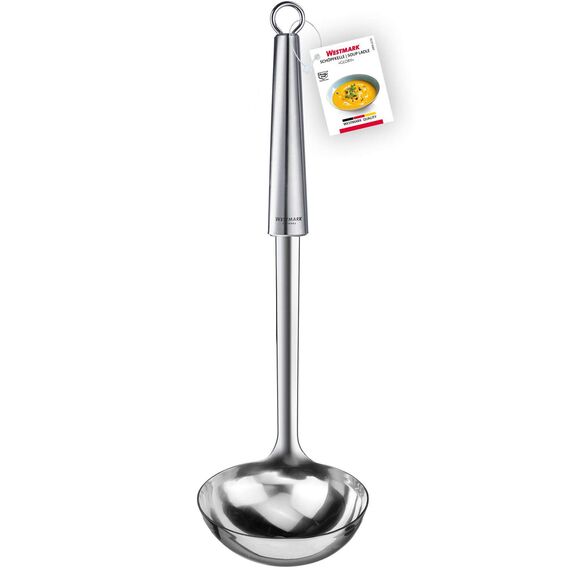 Westmark Suppen-/Schöpfkelle, Länge: 30,8 cm, Rostfreier Edelstahl, Glory, Silber, 18562270