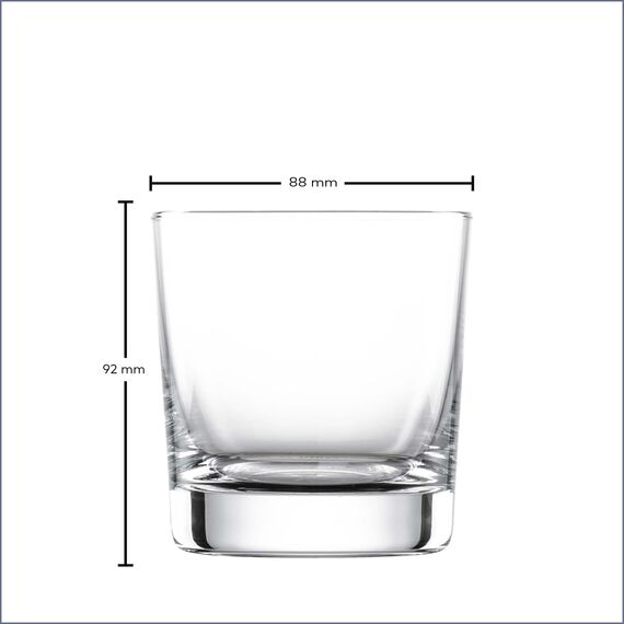 SCHOTT ZWIESEL Whiskyglas Bar Special (4er-Set), geradliniger Tumbler für Whisky, spülmaschinenfeste Tritan-Kristallgläser, Made in Germany (Art.-Nr. 123638)