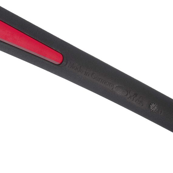 Westmark Suppenkelle/Schöpflöffel, Hitzebeständig bis 270 °C, PPA, Länge: 31,5 cm, Gallant Plus, Schwarz/Rot, 29562275