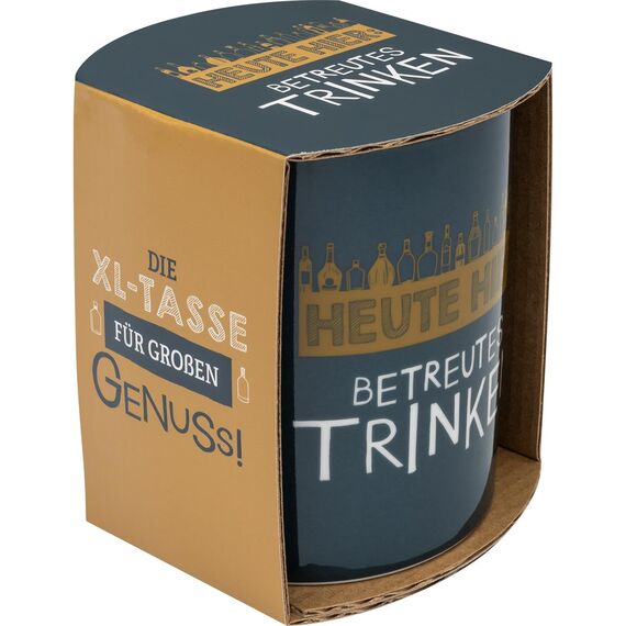 XL-Tasse Motiv Betreut (Packung mit 2)