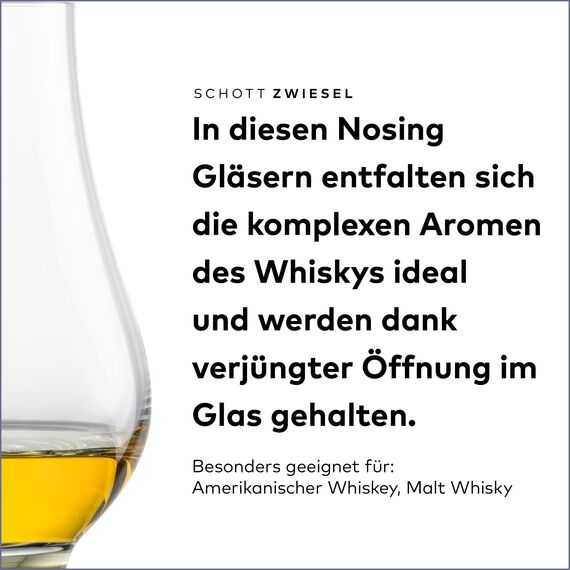 SCHOTT ZWIESEL Whisky Nosing Tumbler Bar Special (4er-Set), spezielle Nosing Gläser für Whisky, spülmaschinenfeste Tritan-Kristallgläser, Made in Germany (Art.-Nr. 130000)