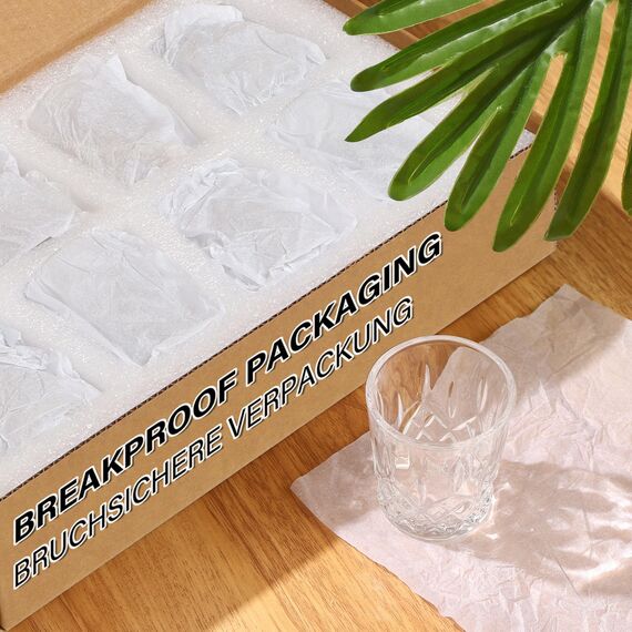 Gucass 32 Stück Schnapsgläser, 5cl Spülmaschinenfest| Bleifreies Glas| Shotgläser mit schwerem boden