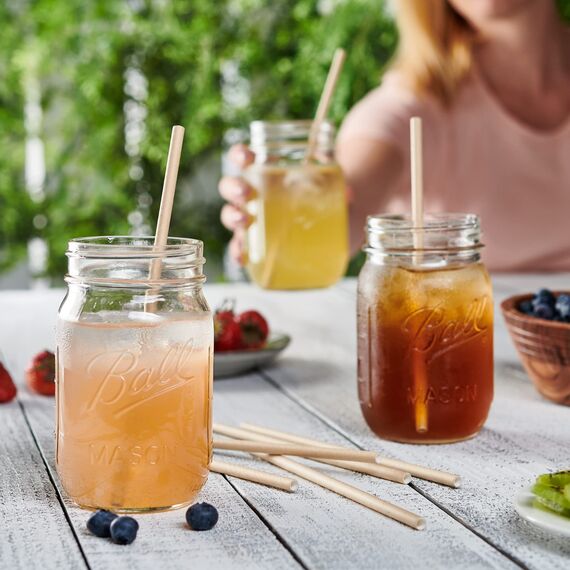 Comfy Package [200 Stück] Kraft-Papierstrohhalme, 100% biologisch abbaubar & tintenfrei – Strohhalme zum Trinken und für Bastelarbeiten.