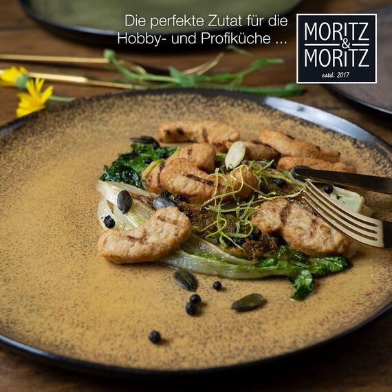 Moritz & Moritz VIDA 6er Dinner Teller Set Gelb-Grün-Rosa - Dinnerteller für 6 Personen - Porzellan spülmaschinen- und mikrowellengeeignet