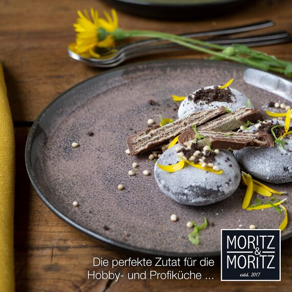 Moritz & Moritz VIDA 6er Dessertteller Set Vintage (Rot, Gelb, Grün) - Stylische Porzellan Frühstücksteller, Kuchenteller für 6 Personen - Spülmaschinen- und Mikrowellengeeignet