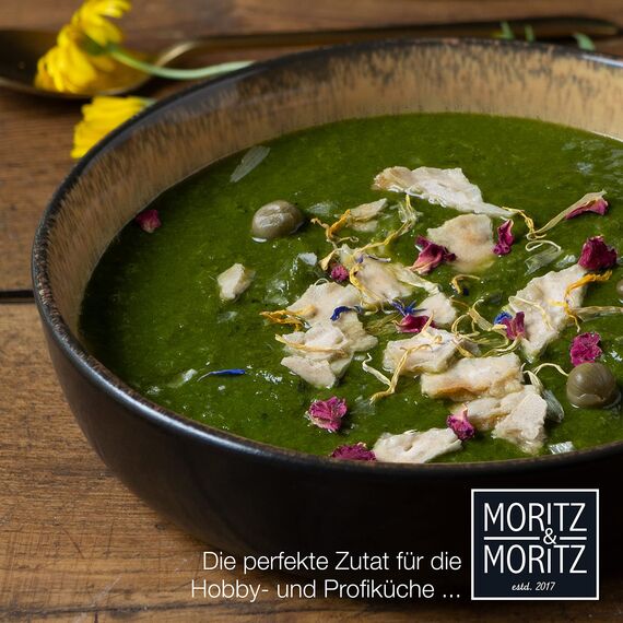 Moritz & Moritz VIDA 6er Suppen Teller Set Gelb-Grün-Rosa - Suppenteller für 6 Personen - Porzellan spülmaschinen- und mikrowellengeeignet