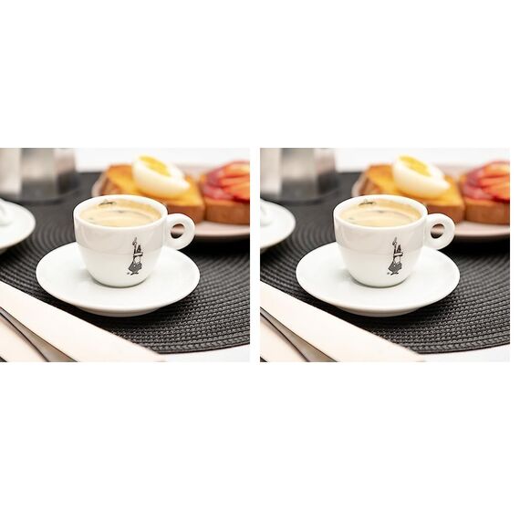 Bialetti, Tassen Mokka-Tasse, Klar, 1 Stück (2er Pack)