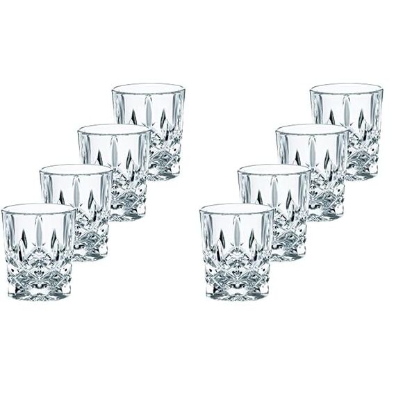 Nachtmann, 4-teiliges Schnapsgläser-Set, Stamper/Shotglas, Kristallglas, 55 ml, Noblesse, 100694, Kristall Klar (Packung mit 2)