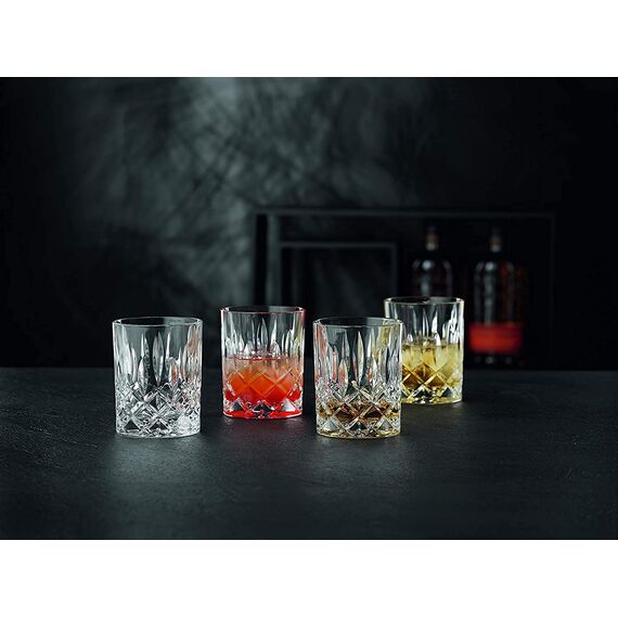 Nachtmann 4-teiliges Whisky Gläser Set, 295 ml, Noblesse, 89207, Whisky Tumbler aus Kristallglas, Whiskygläser spülmaschinenfest