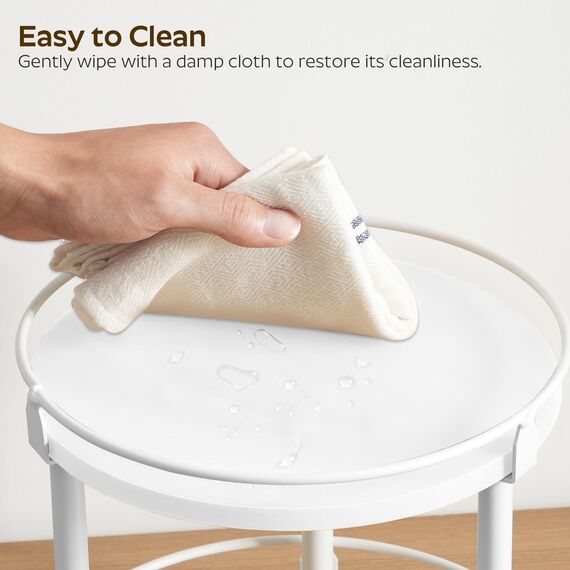 YATINEY Gewürzregal, 3-stufiger drehbarer Organizer, kreisdrehbares Lagerregal, kompakter Gewürzhalter mit Drehscheibe, für Küchentheke, Esstisch, Weiß XSR23WW