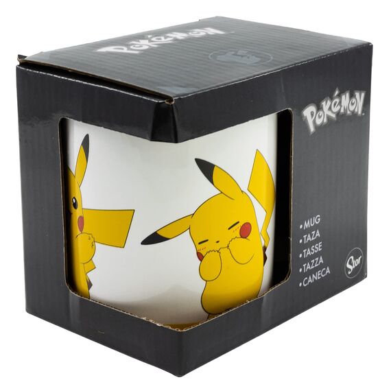 Stor KERAMIKTASSE 11 UNZEN IN POKEMON PIKACHU GESCHENKBOX, Einfarbig, Einheitsgröße